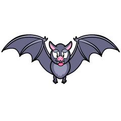 Bat with Wings Spread