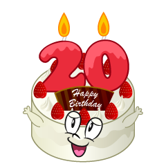 20th Birthday Cake