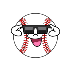 Baseball with Sunglasses