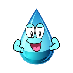 Confident Water Drop