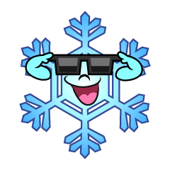 Snowflake with Sunglasses