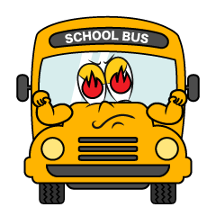 Burning School Bus