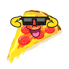 Pizza with Sunglasses