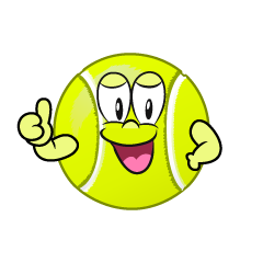 Thumbs up Tennis Ball