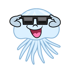 Jellyfish with Sunglasses