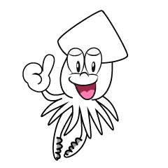 Thumbs up Squid