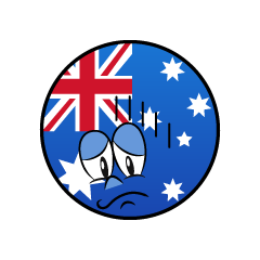 Depressed Australian Symbol