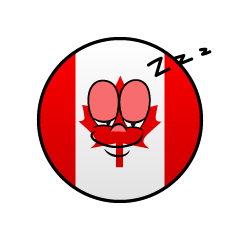 Sleeping Canadian Symbol