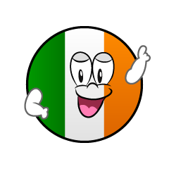 Posing Irish Symbol