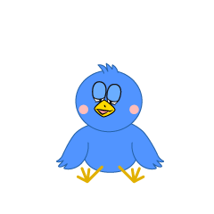 Dozing Blue Bird