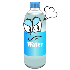 Angry Water Bottle