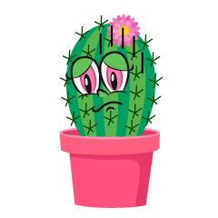 Depressed Girl Cactus