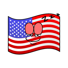Sleeping American Flag