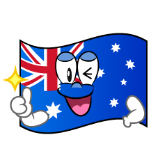 Thumbs up Australian Flag