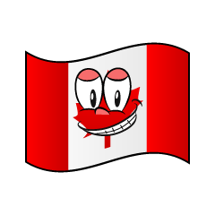 Grinning Canadian Flag