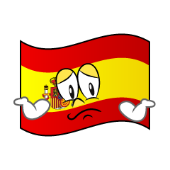 Troubled Spanish Flag