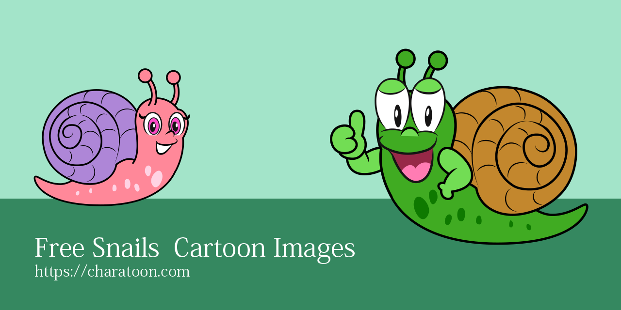 Free Snail Cartoon Characters Images | Charatoon