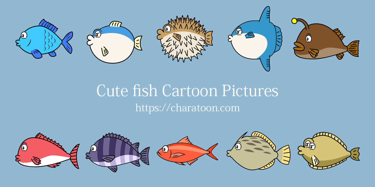 Free Fish Cartoon Characters Images | Charatoon