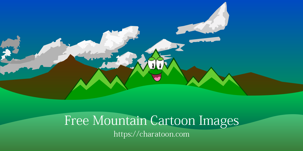 mountain range cartoon