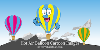 Clipart de Globo aerostático Animado