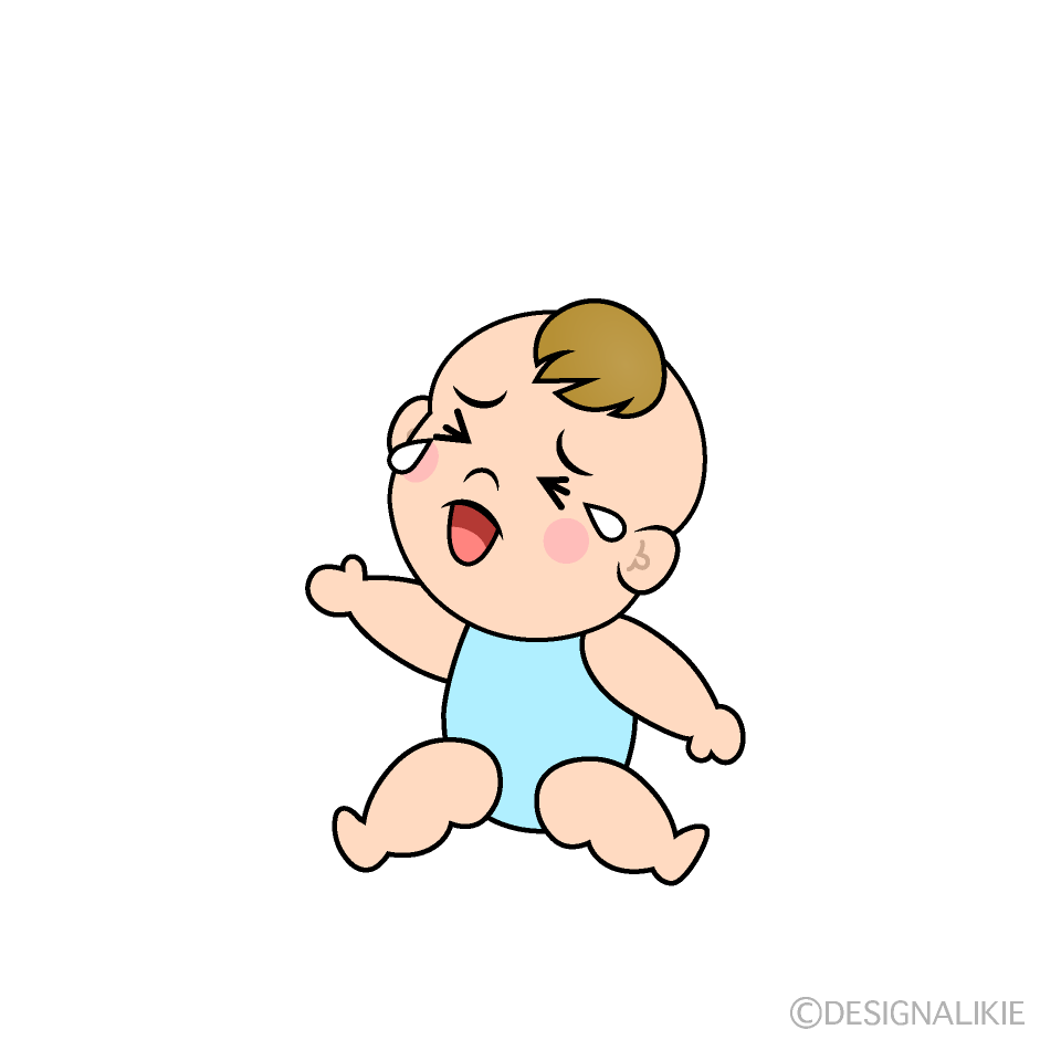 Free Crying Baby Boy Cartoon Image｜Charatoon