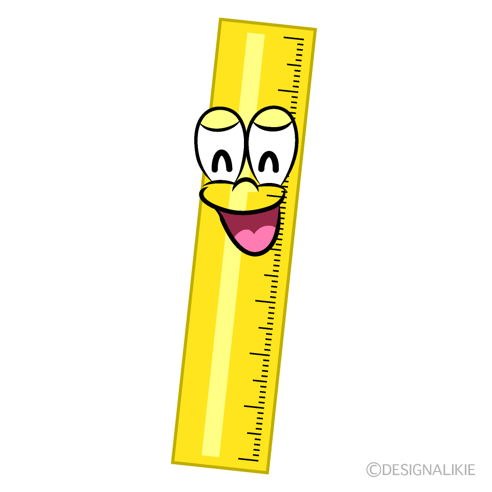 Smiling Ruler Cartoon Character Image