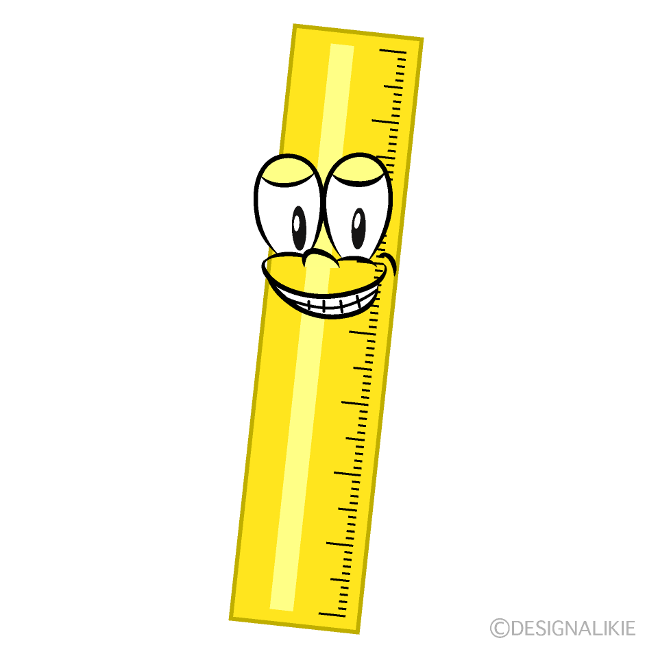 Grinning Ruler Cartoon Character Image