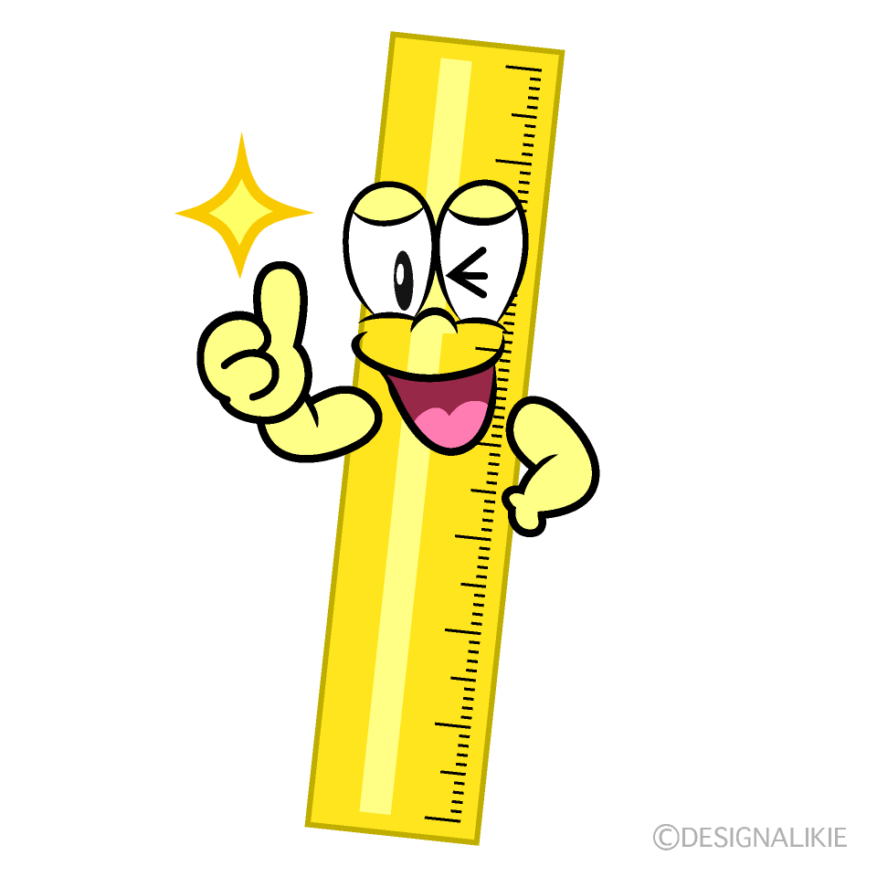 Thumbs up Ruler Cartoon Character Image