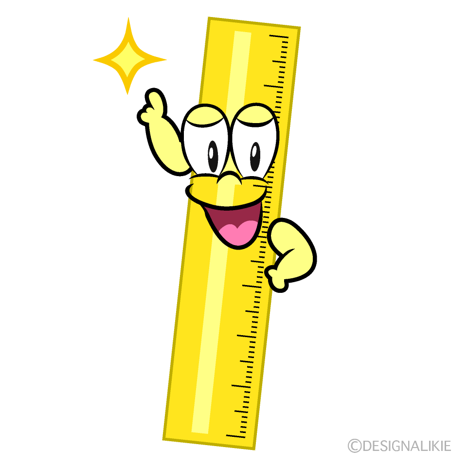 Posing Ruler Cartoon Character Image