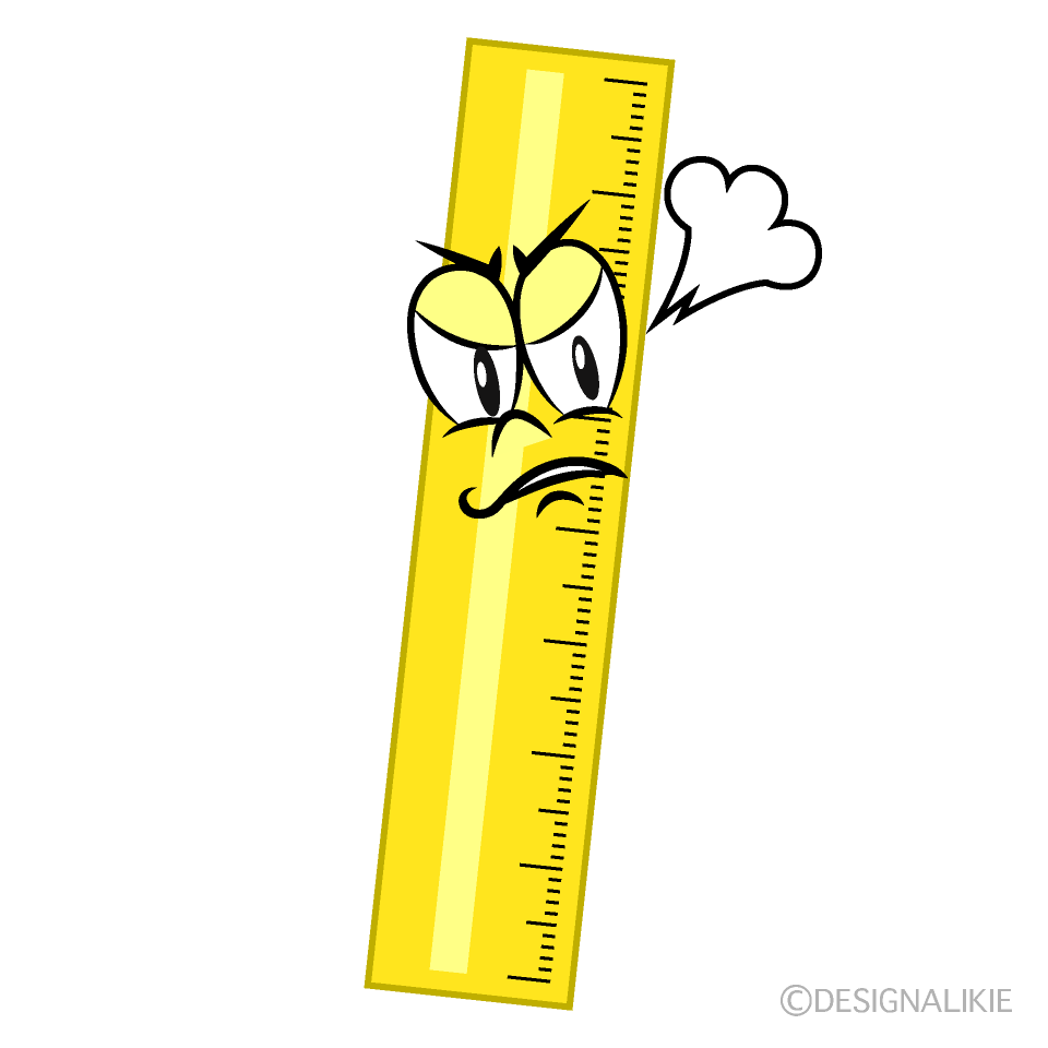 Angry Ruler Cartoon Character Image