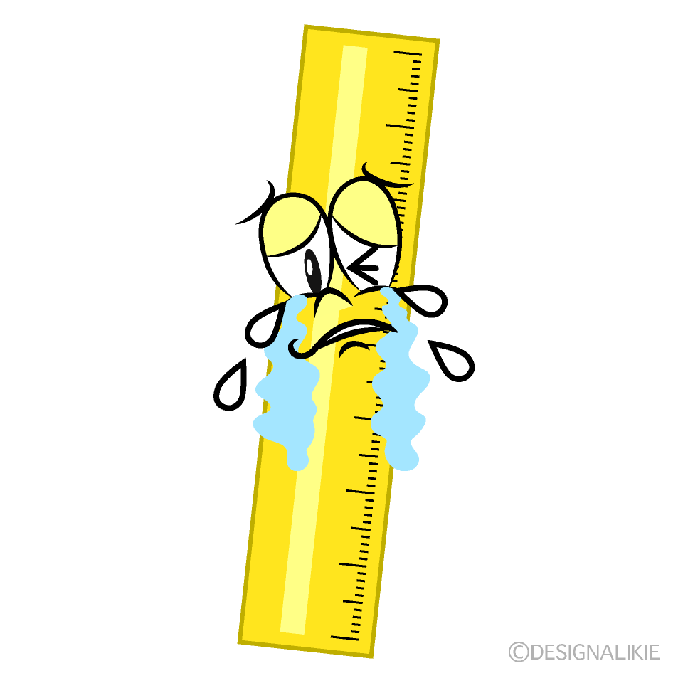 Crying Ruler Cartoon Character Image