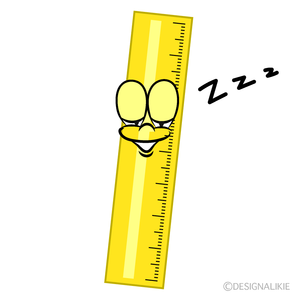 Sleeping Ruler Cartoon Character Image