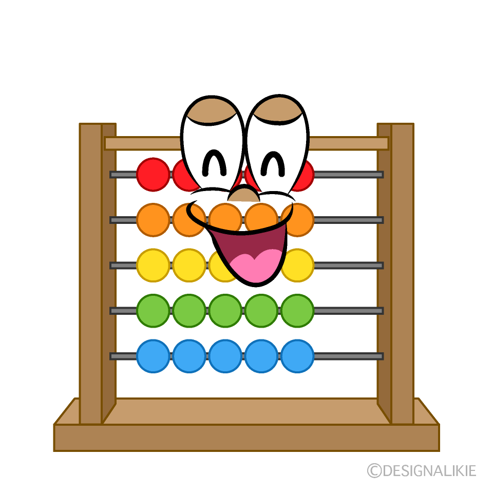 Smiling Abacus Cartoon Character Image