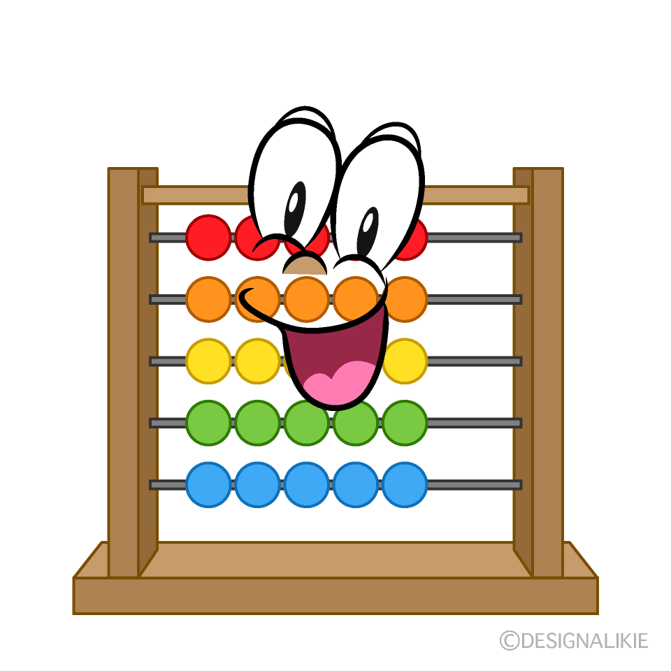 Surprising Abacus Cartoon Character Image