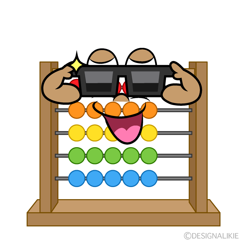 Cool Abacus Cartoon Character Image