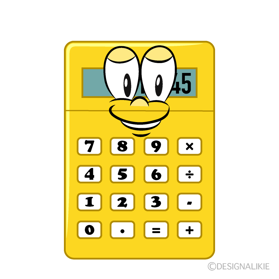 Calculator Cartoon Character Image