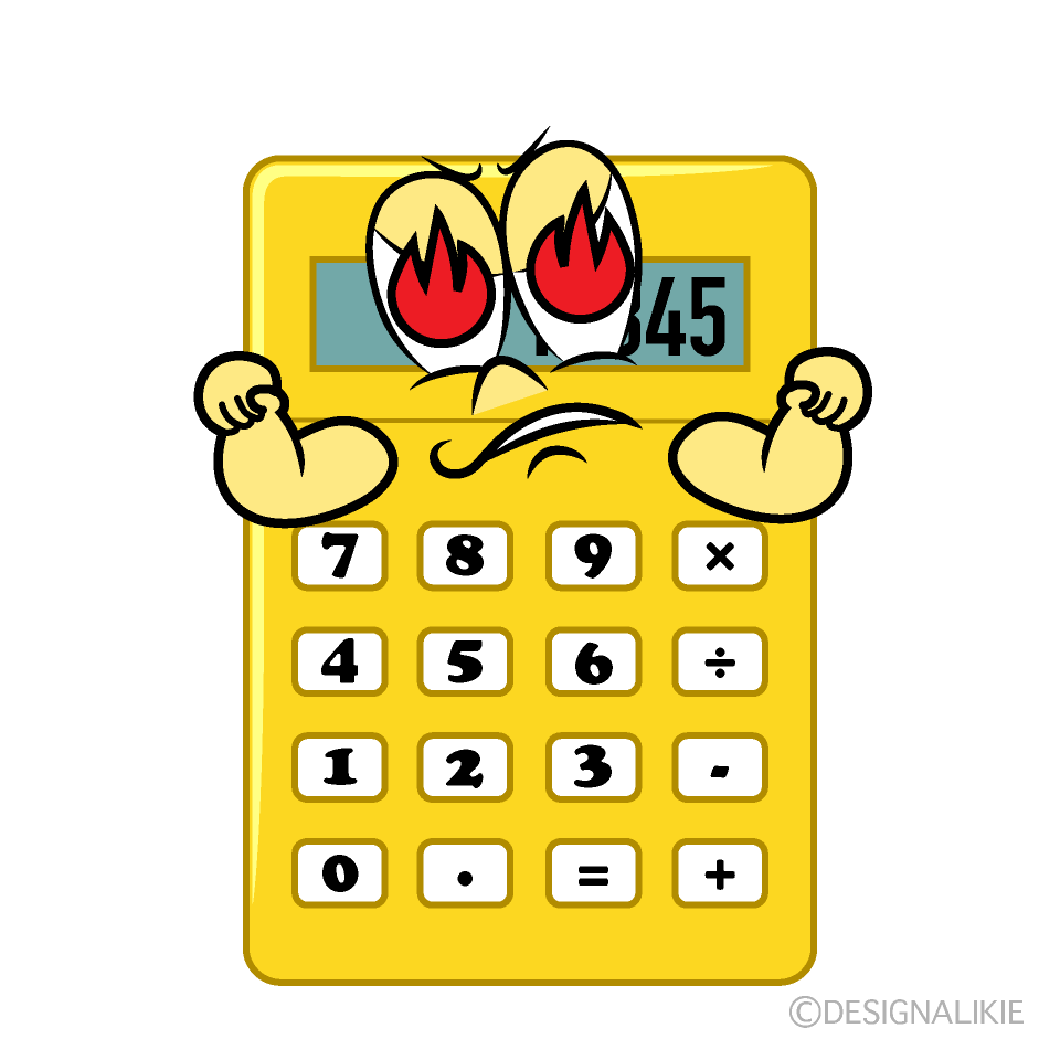 Enthusiasm Calculator Cartoon Character Image