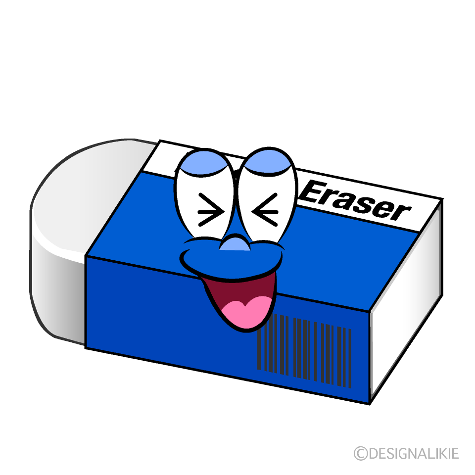 Laughing Eraser Cartoon Character Image