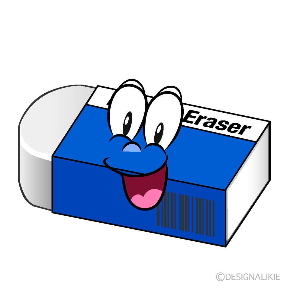 Surprising Eraser Cartoon Character Image