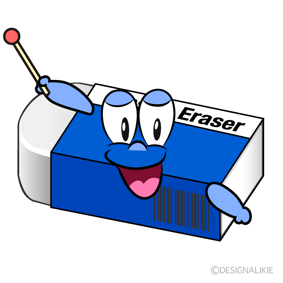 Speaking Eraser Cartoon Character Image