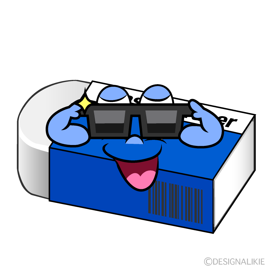 Cool Eraser Cartoon Character Image