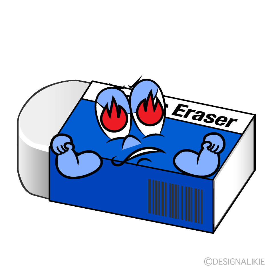 Enthusiasm Eraser Cartoon Character Image