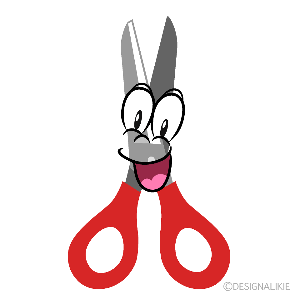 Surprising Scissors Cartoon Character Image