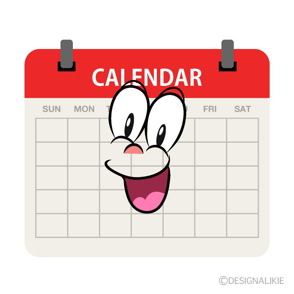 Surprising Calendar Cartoon Character Image