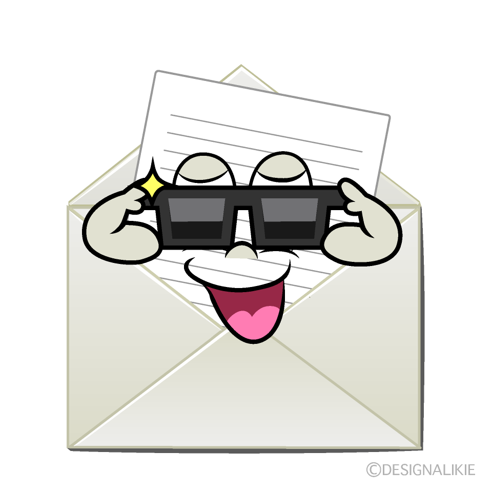 Cool Letter Cartoon Character Image