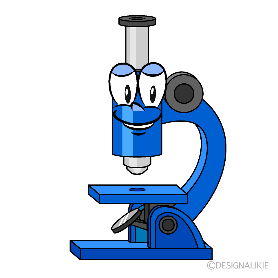 Microscope Cartoon Character Image