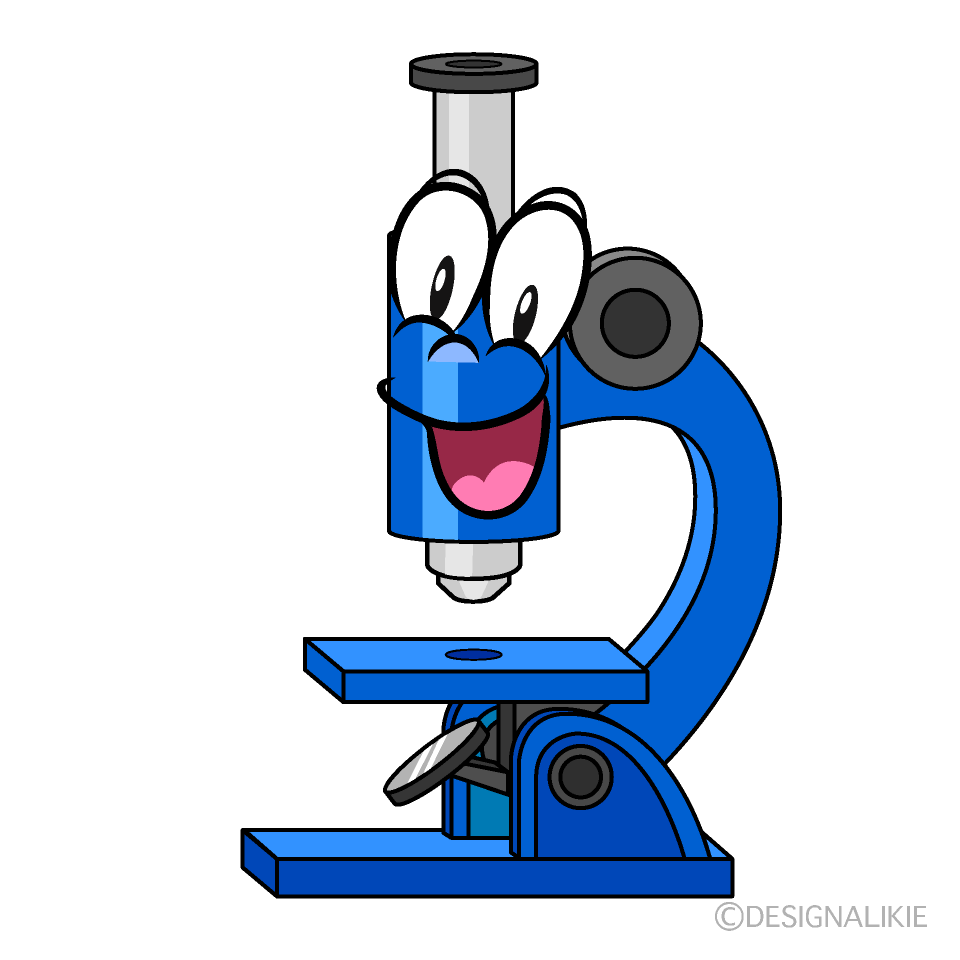 Surprising Microscope Cartoon Character Image