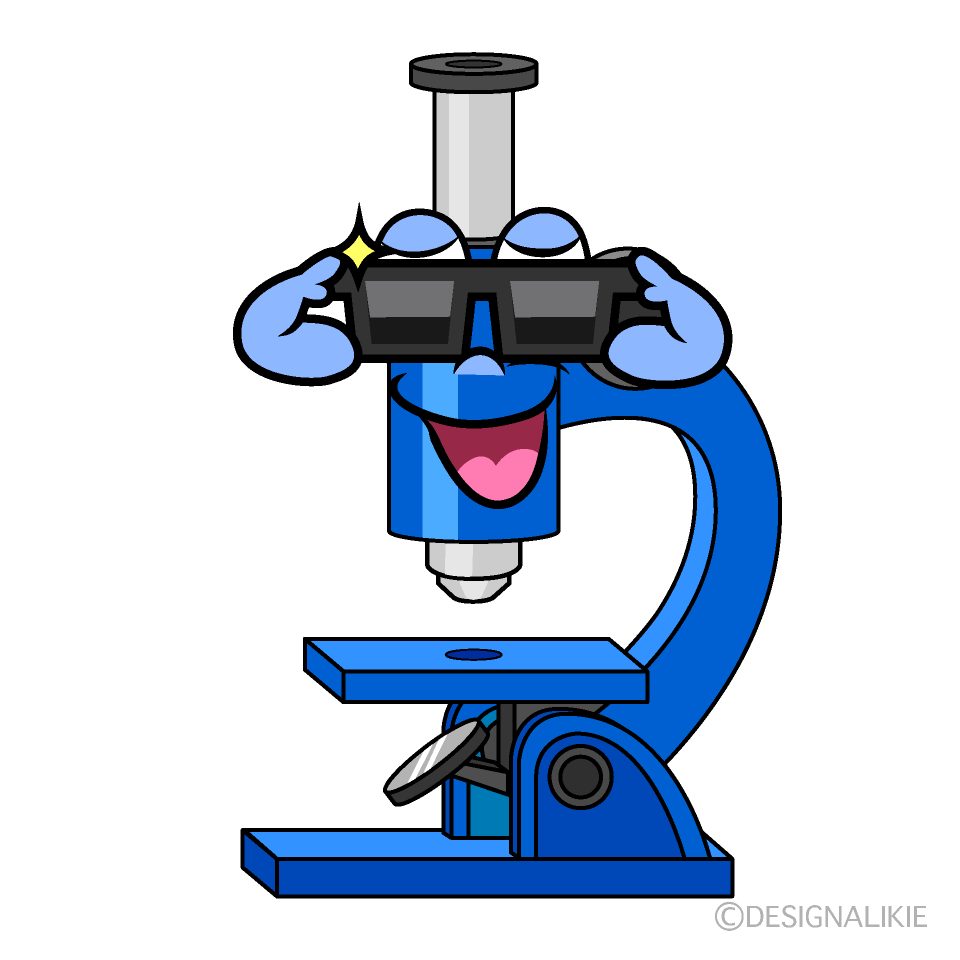 Cool Microscope Cartoon Character Image