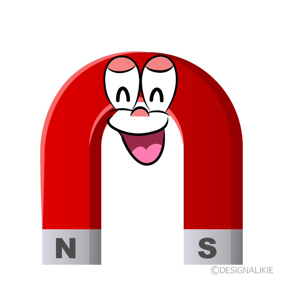 Smiling Magnet Cartoon Character Image