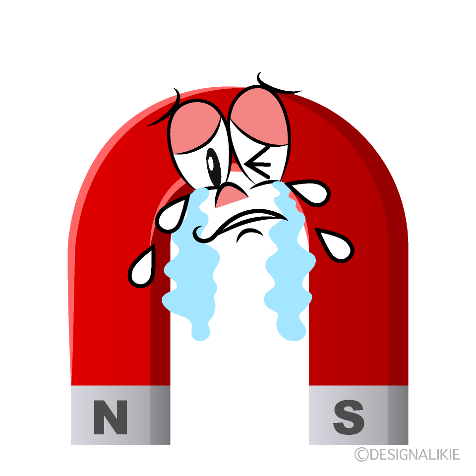 Crying Magnet Cartoon Character Image